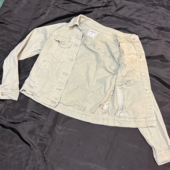 Sonoma The Everyday Jacket Women's XS Stretch Denim Jean Button Up Green Pockets - Picture 9 of 16